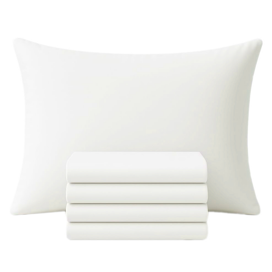 100% Cotton Housewife Pillowcases with Envelope Closure-Shrinkage & Fade Resistant Luxury Pillow Case 200 Thread Count- Standard Size 50x75 cm